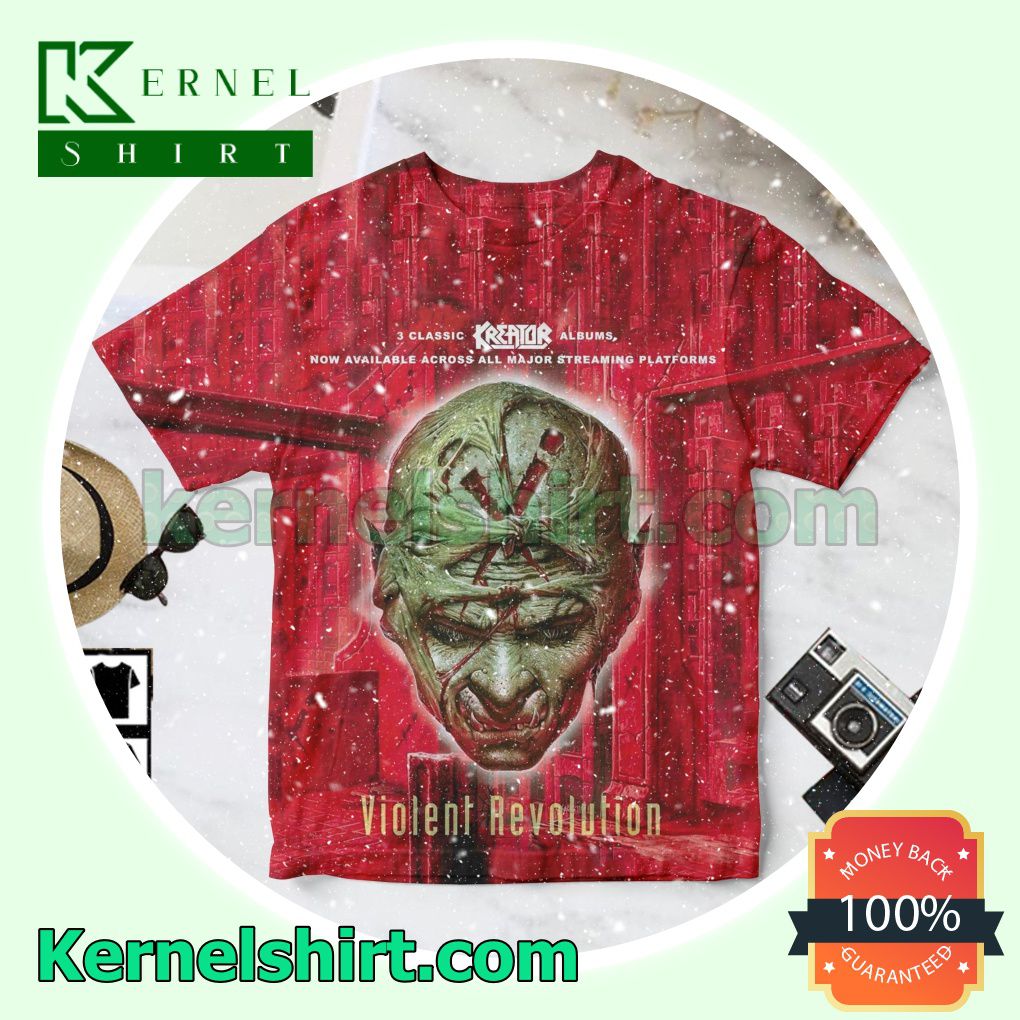 Kreator Violent Revolution Album Cover Red Personalized Shirt