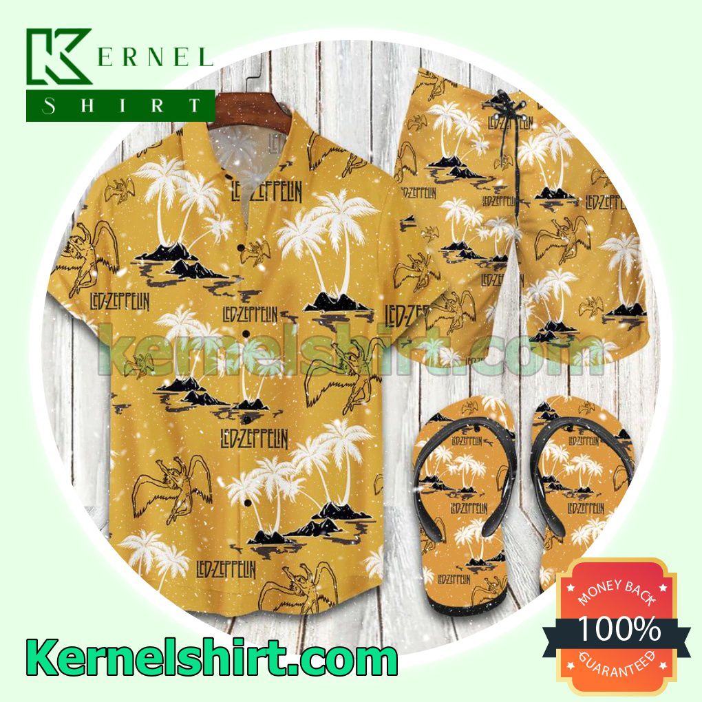Led Zeppelin Palm Hawaiian Shirt