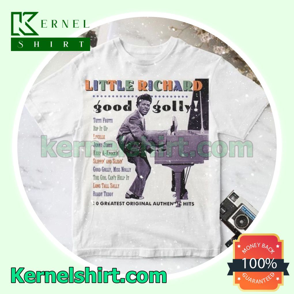 Little Richard Good Golly Album Cover White Custom Shirt