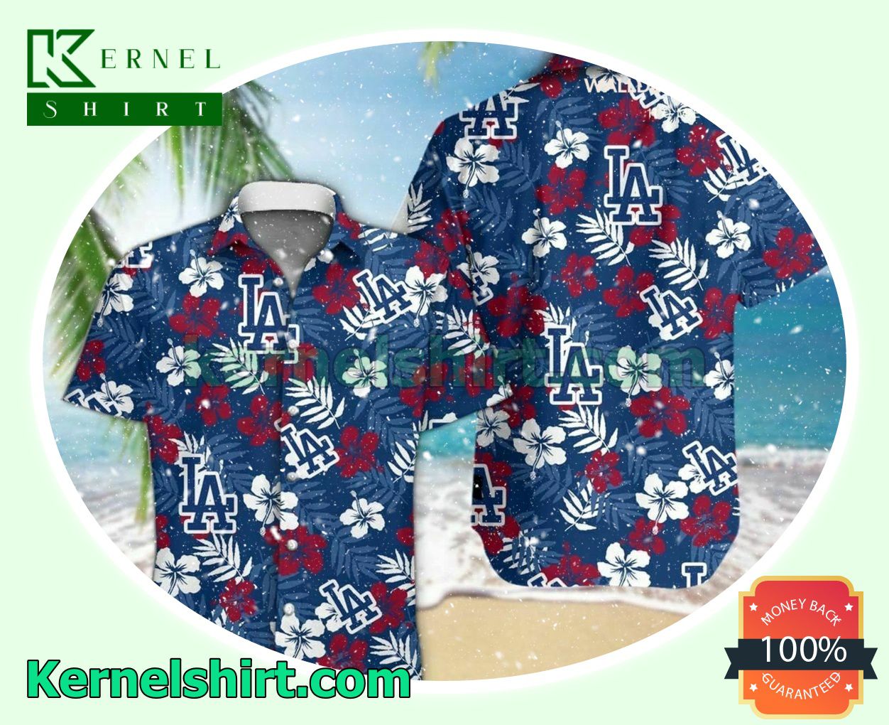 Los Angeles Dodgers Fanmade Baseball Button Shirt