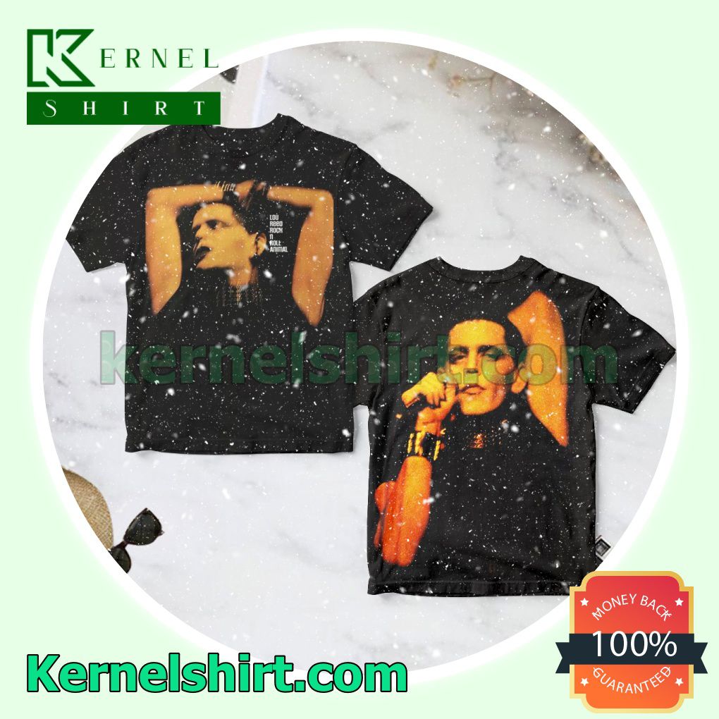 Lou Reed Rock 'n' Roll Animal Album Cover Black Personalized Shirt