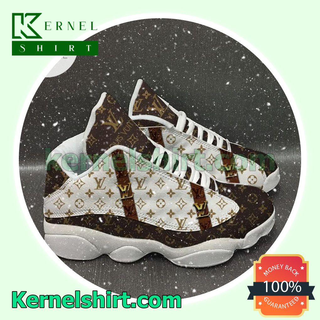 Luxury Louis Vuitton Lv Brown White Nike Sneakers