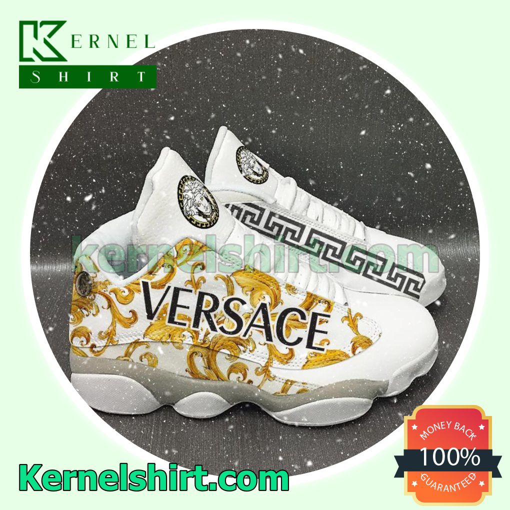 Luxury Versace White Nike Sneakers