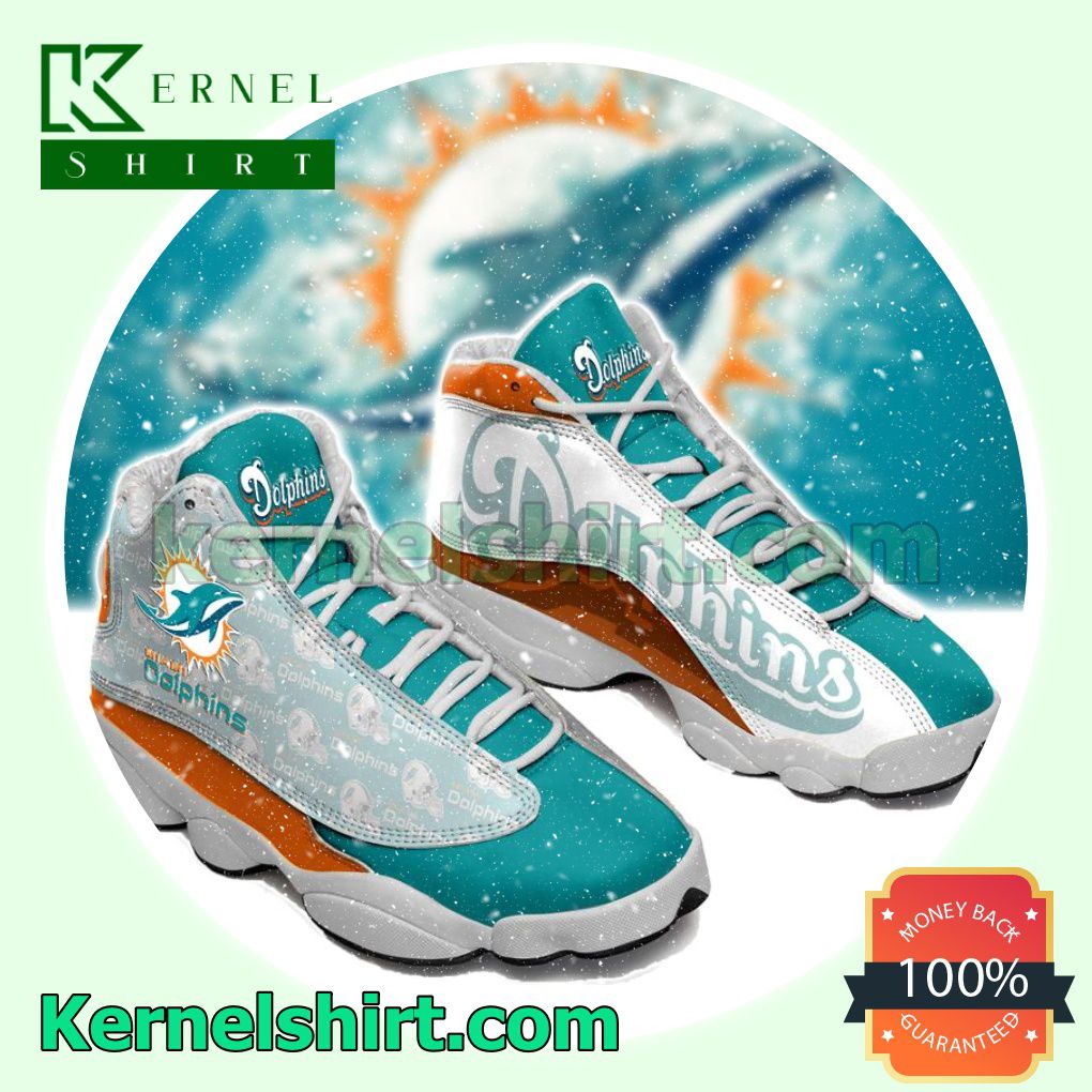 Miami Dolphins Green Nike Sneakers