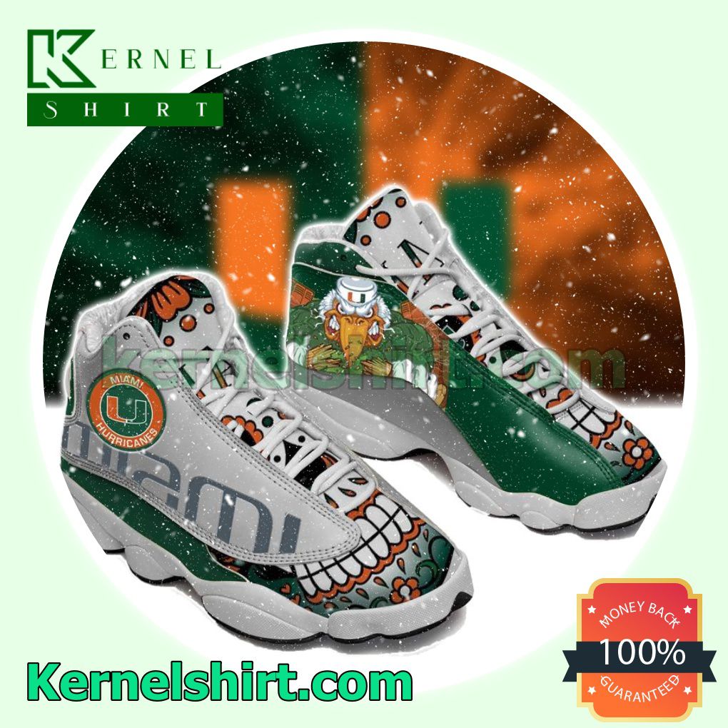 Only For Fan Miami Hurricanes Nike Sneakers