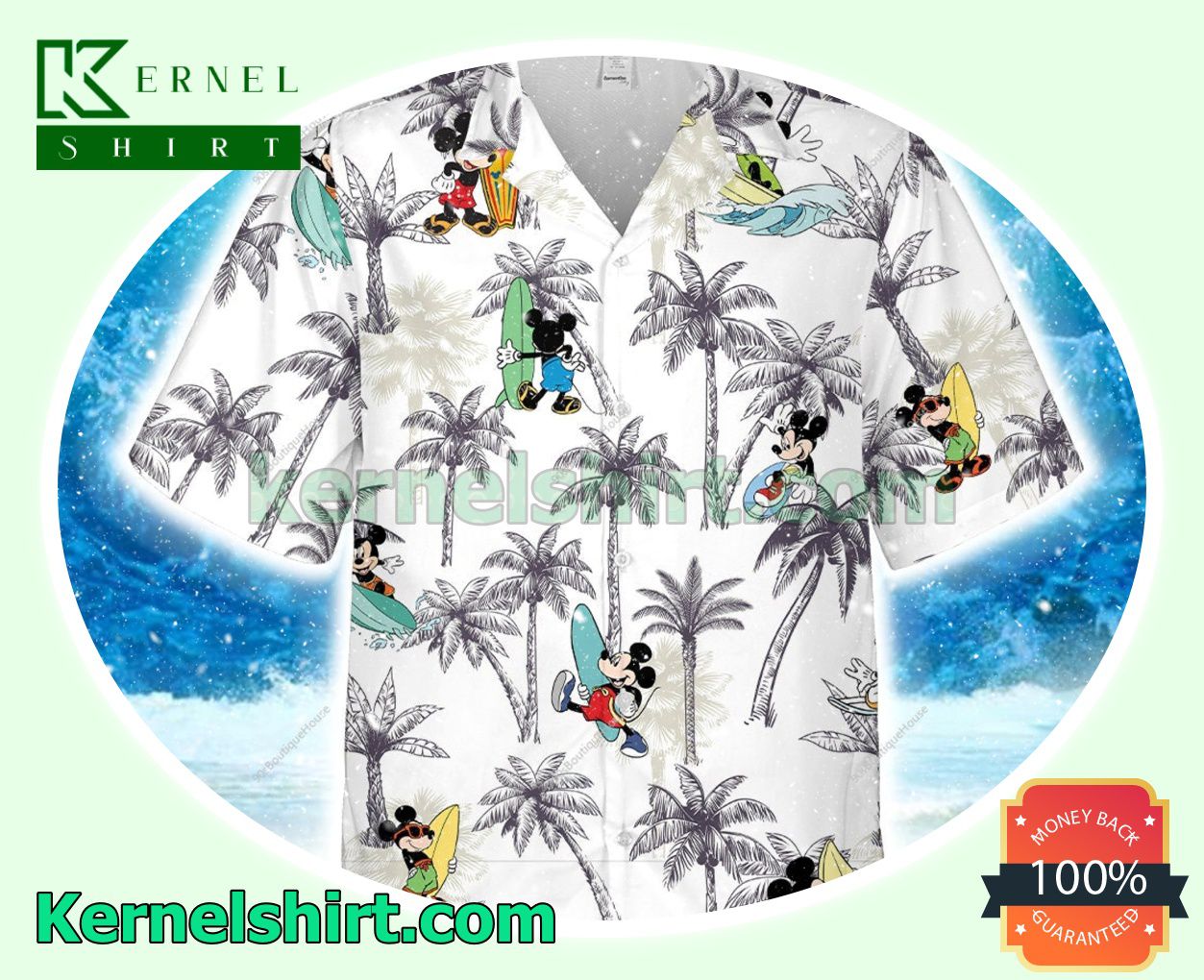 Mickey Mouse Summer Button Shirt