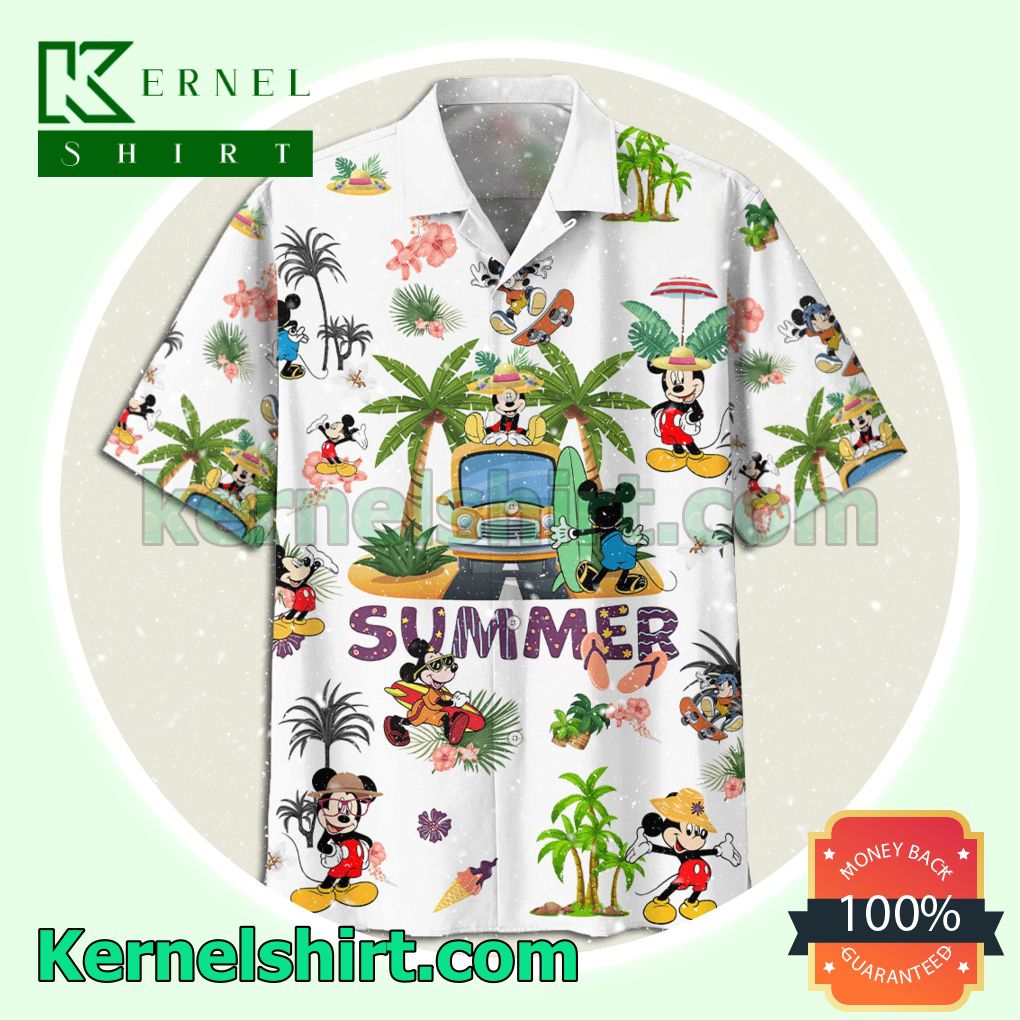 Mickey Mouse Summertime Button Shirt