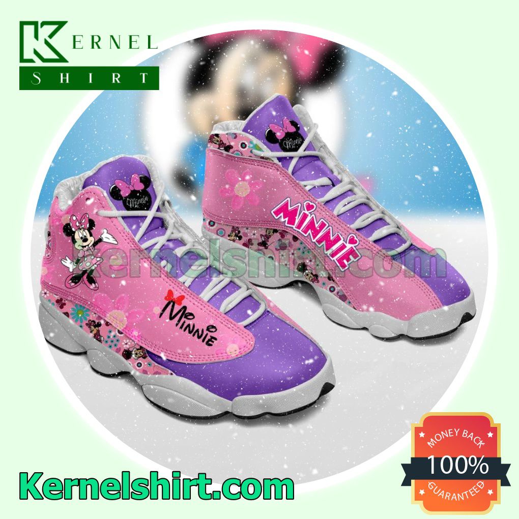 Minnie Mouse Disney Pink Purple Nike Sneakers