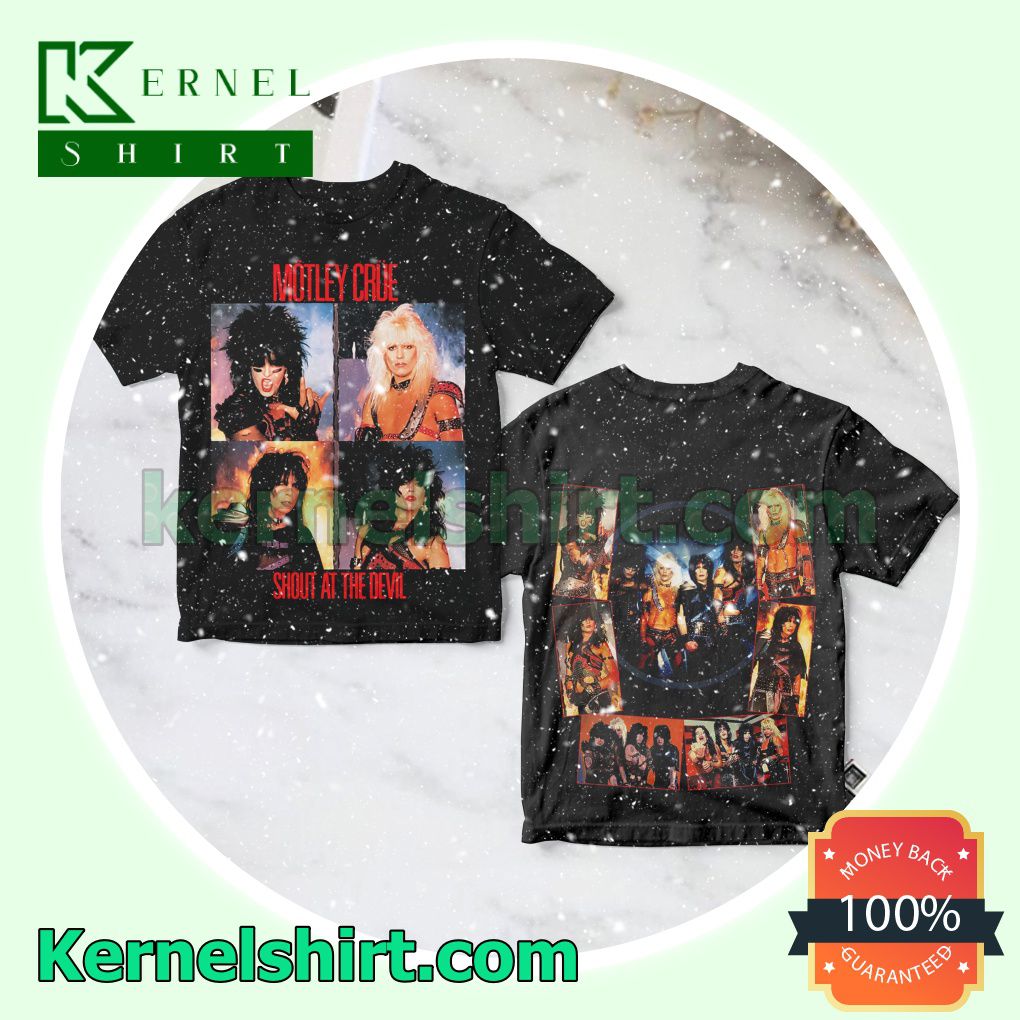 Mötley Crüe Shout At The Devil Album Cover Black Personalized Shirt
