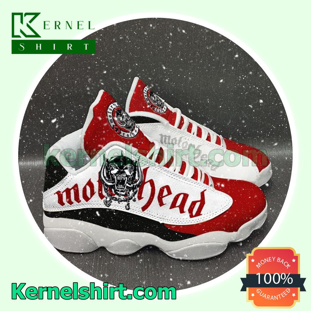 Real Motorhead Band Red White Nike Sneakers