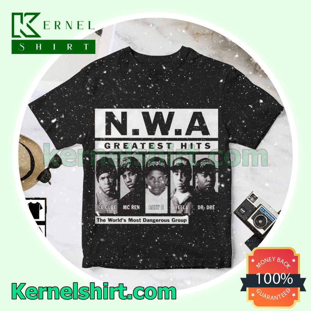 N.w.a Greatest Hits Album Cover Black Personalized Shirt