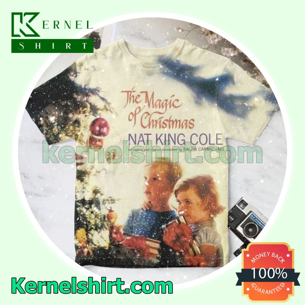 Nat King Cole The Magic Of Christmas Album Cover Custom Shirt