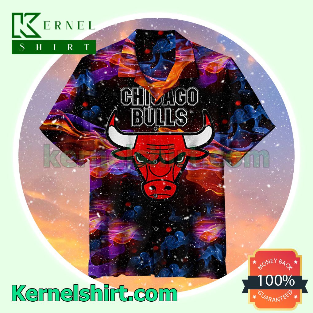 Nba Chicago Bulls Colorful Particles Background Loop Summer Shirt
