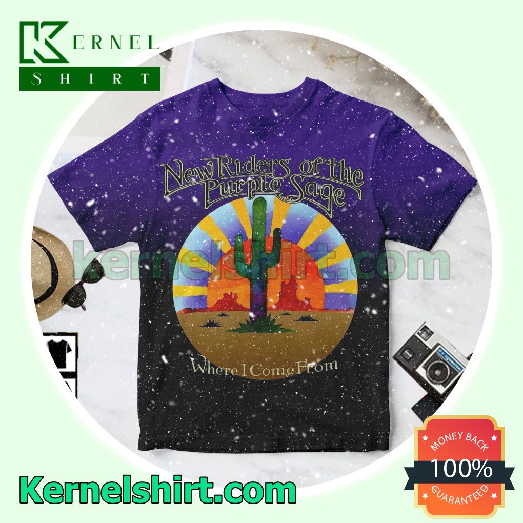 New Riders Of The Purple Sage Where I Come From Album Cover Purple Personalized Shirt