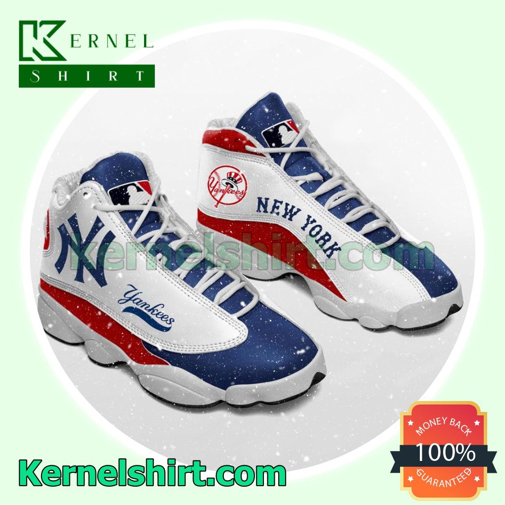 New York Yankees Blue White Nike Sneakers