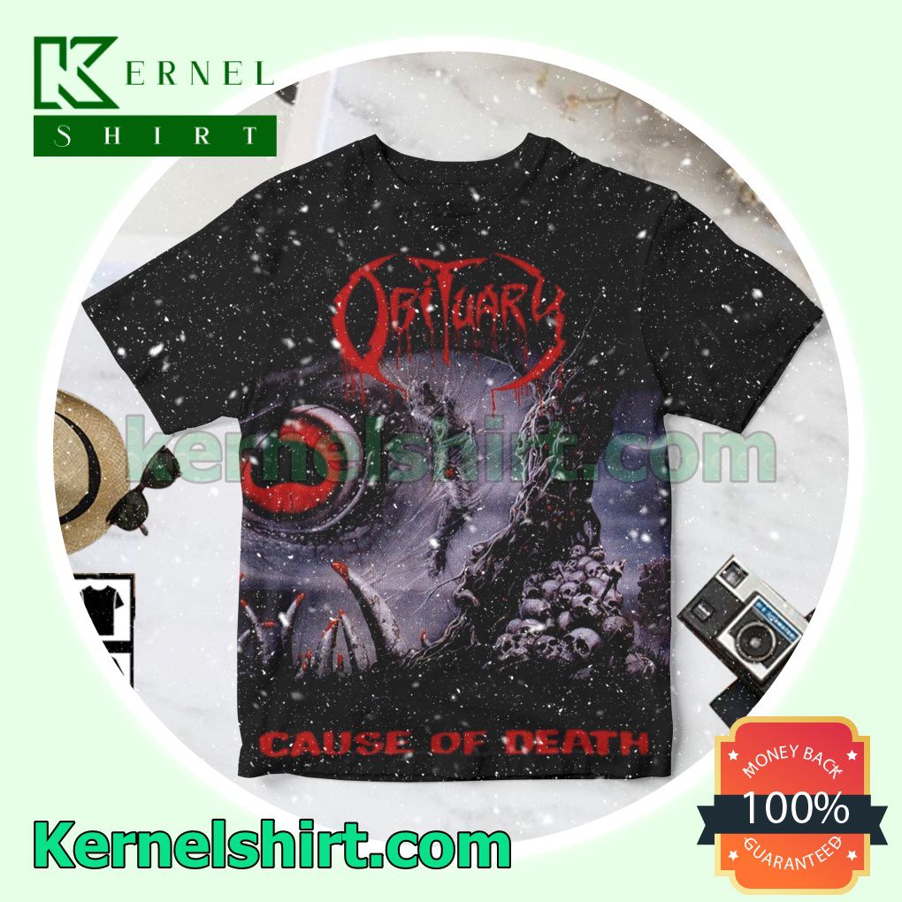 Obituary Cause Of Death Album Cover Personalized Shirt