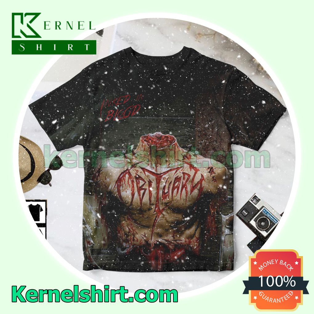 Obituary Inked In Blood Album Cover Personalized Shirt