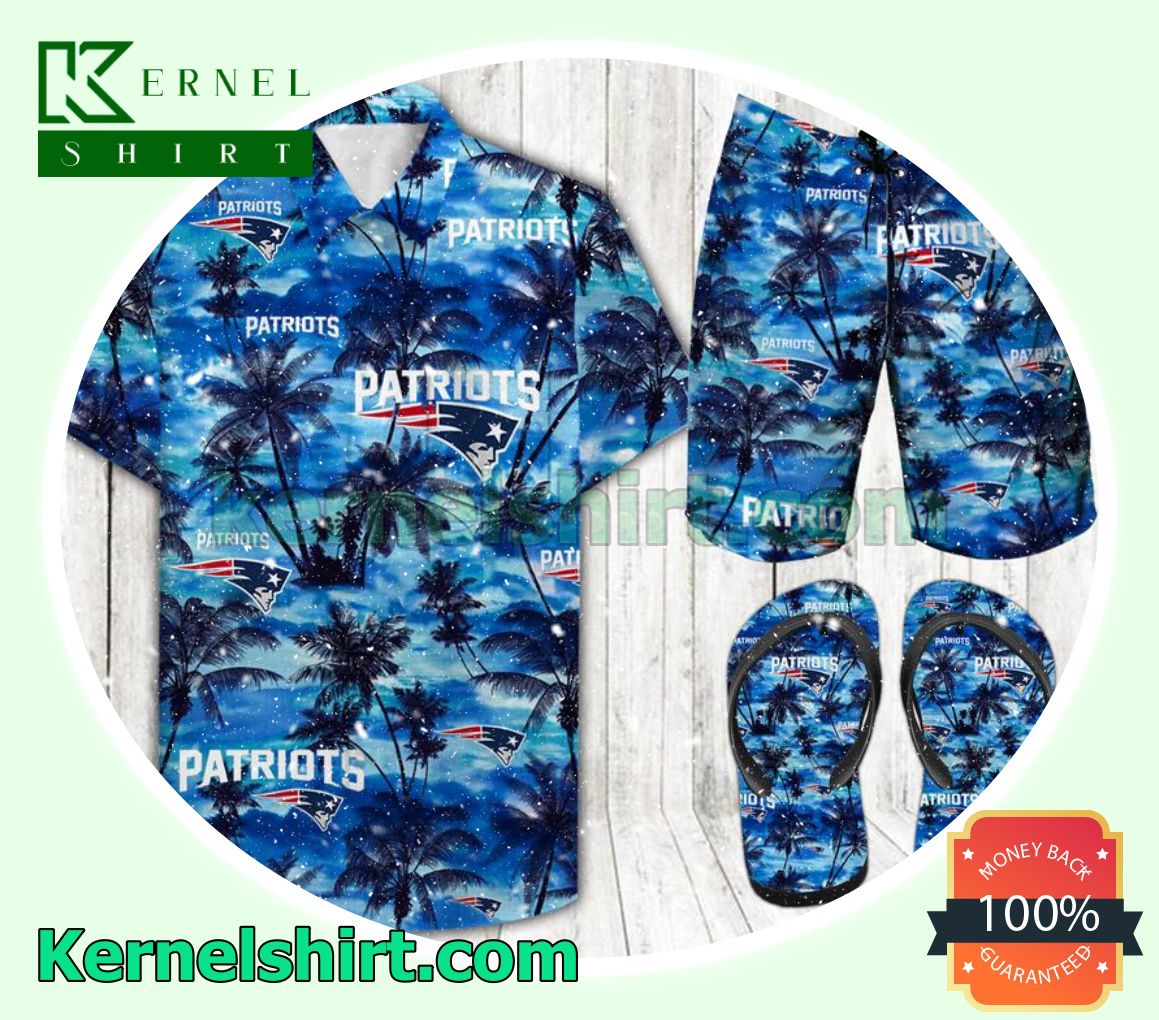 Patriots Palm Hawaiian Shirt
