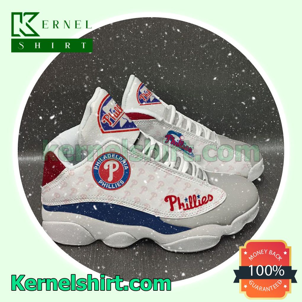 Philadelphia Phillies Grey Nike Sneakers