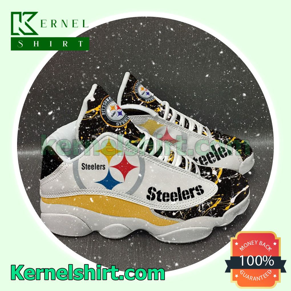Nice Pittsburgh Steelers Football Team Nike Sneakers