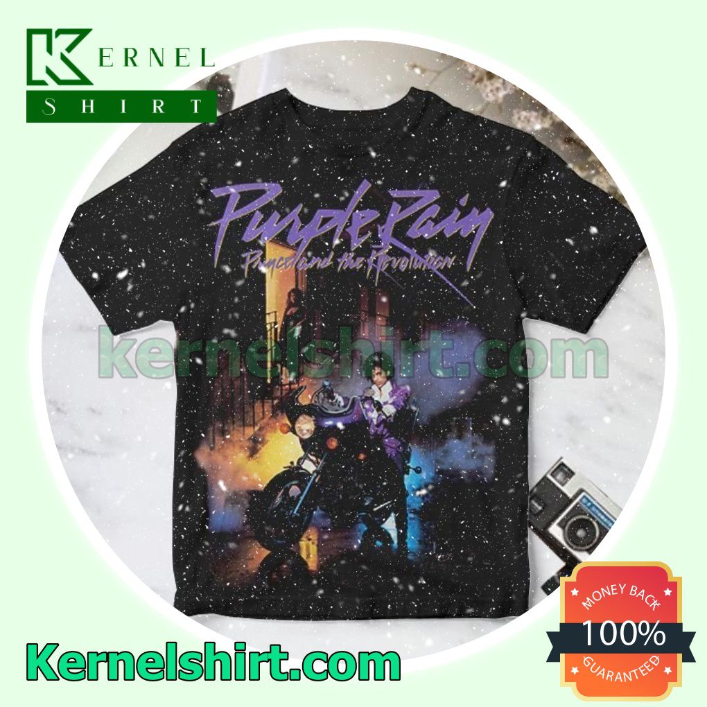 Prince Purple Rain Album Cover Black Custom Shirt