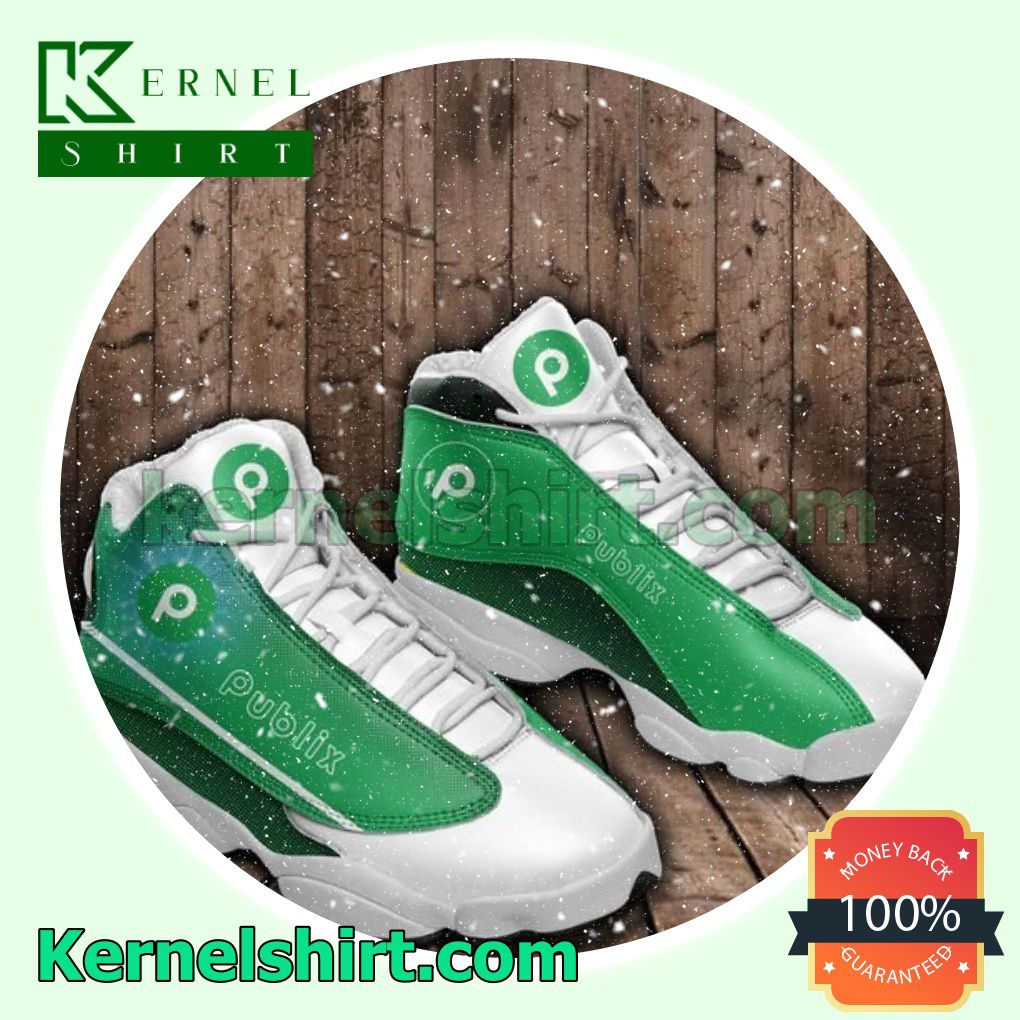 Publix White Green Nike Sneakers