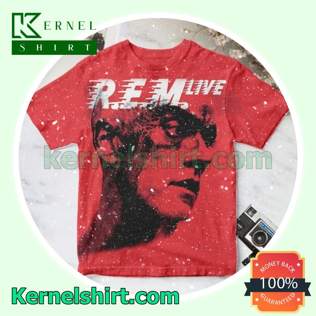 R.e.m. Live Album Cover Red Custom Shirt
