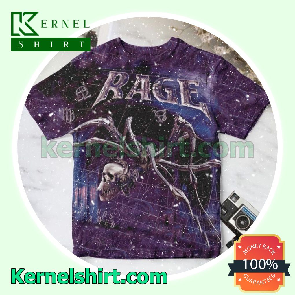 Rage Strings To A Web Album Cover Purple Gift Shirt