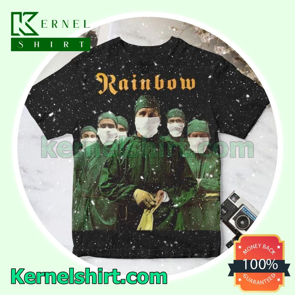 Rainbow Difficult To Cure Album Cover Black Gift Shirt