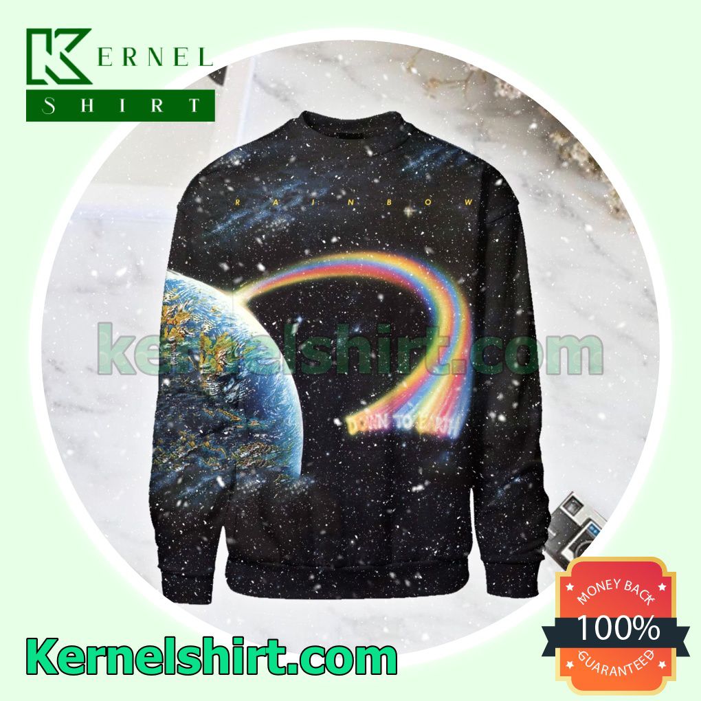 Rainbow Down To Earth Album Cover Unisex Long Sleeve