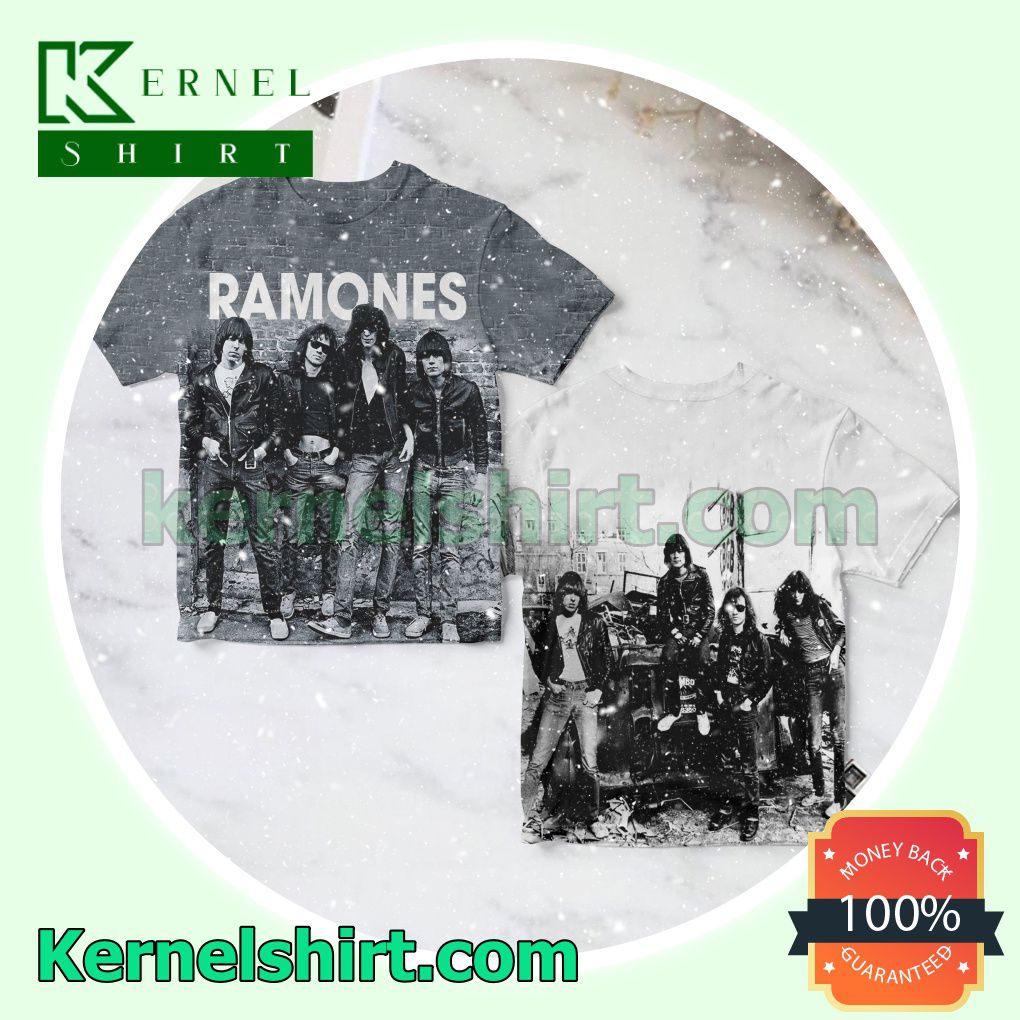 Ramones The Debut Studio Album Cover Mix Grey And White Personalized Shirt