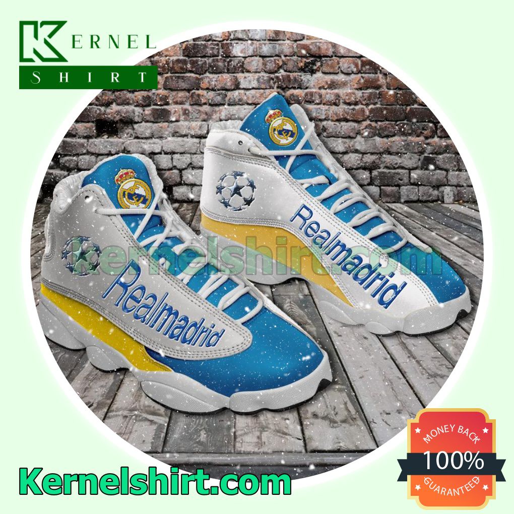 Real Madrid Blue Yellow Nike Sneakers