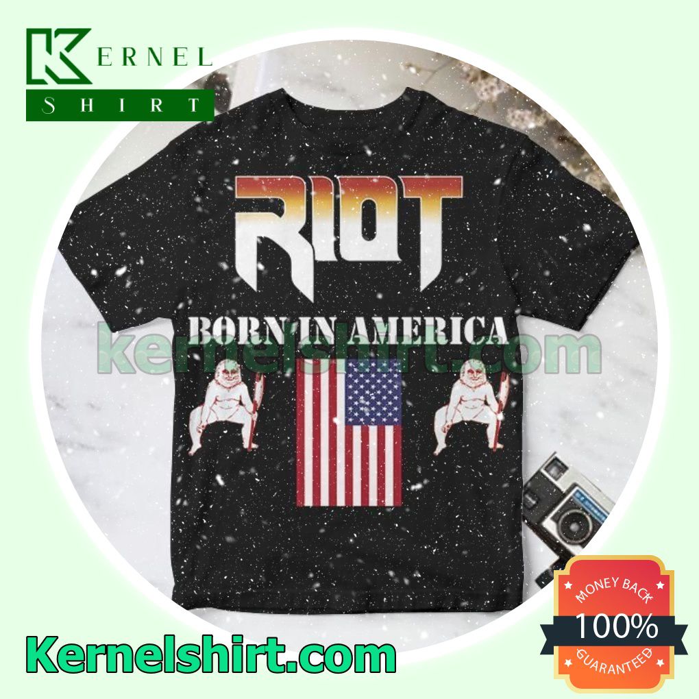 Riot Born In America Album Cover Gift Shirt