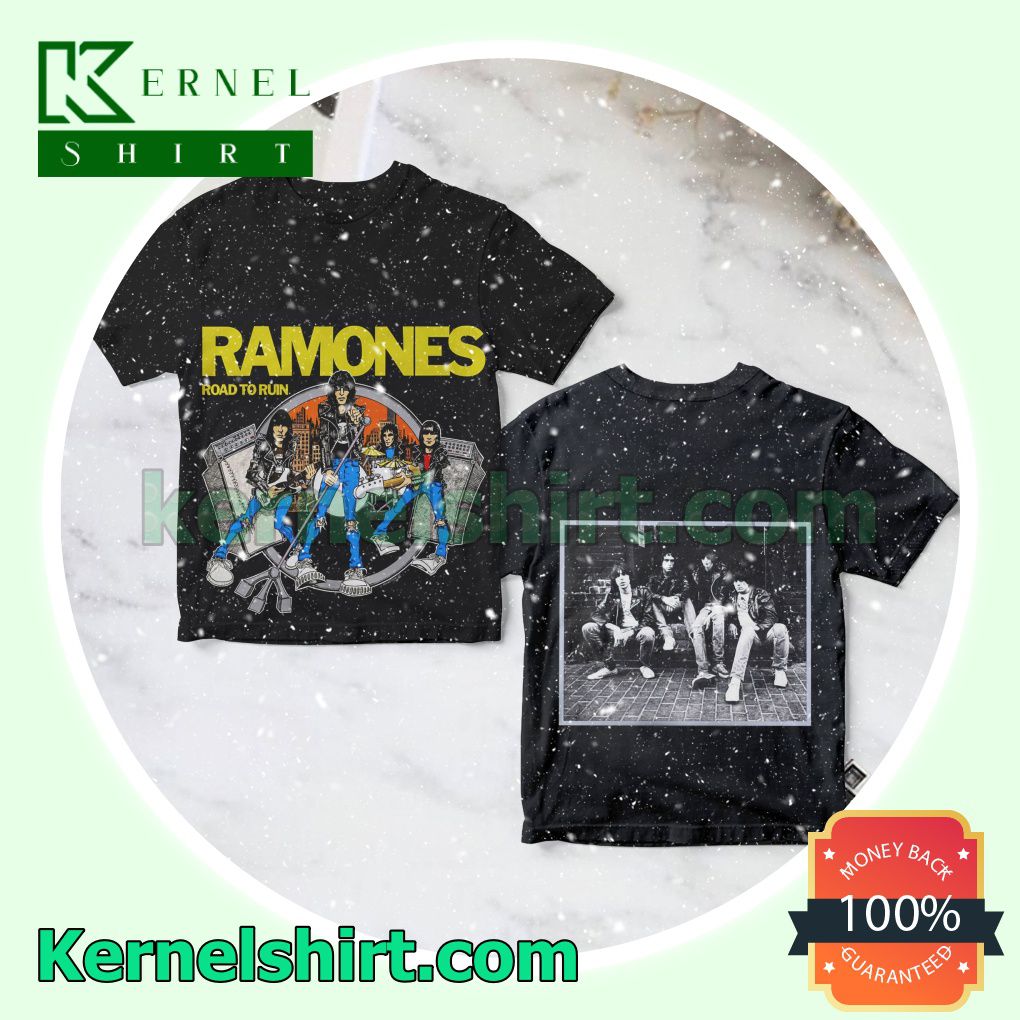 Road To Ruin Album By Ramones Black Personalized Shirt