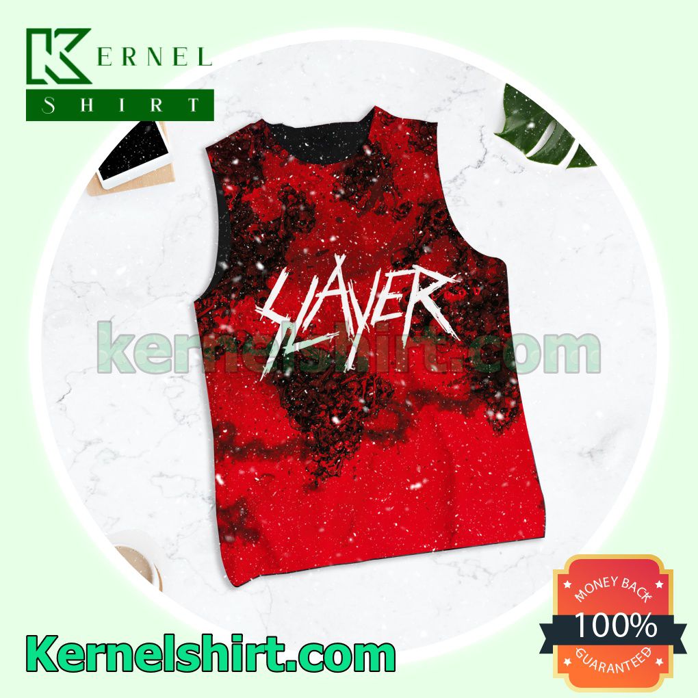 Slayer World Painted Blood Album Cover Womens Tops