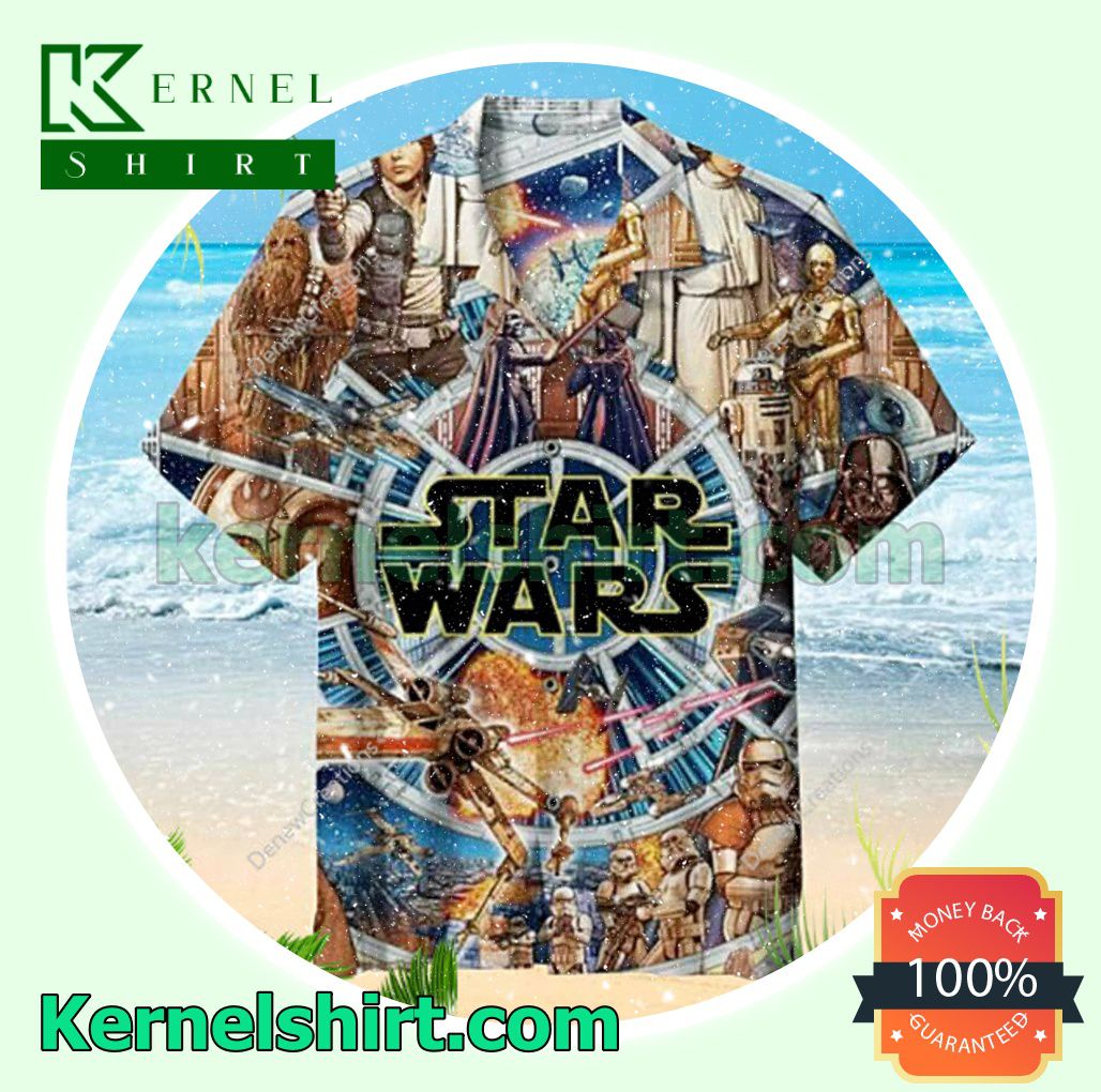 Star Wars Hawaii Button Shirt, Star Wars Summer Button Shirt