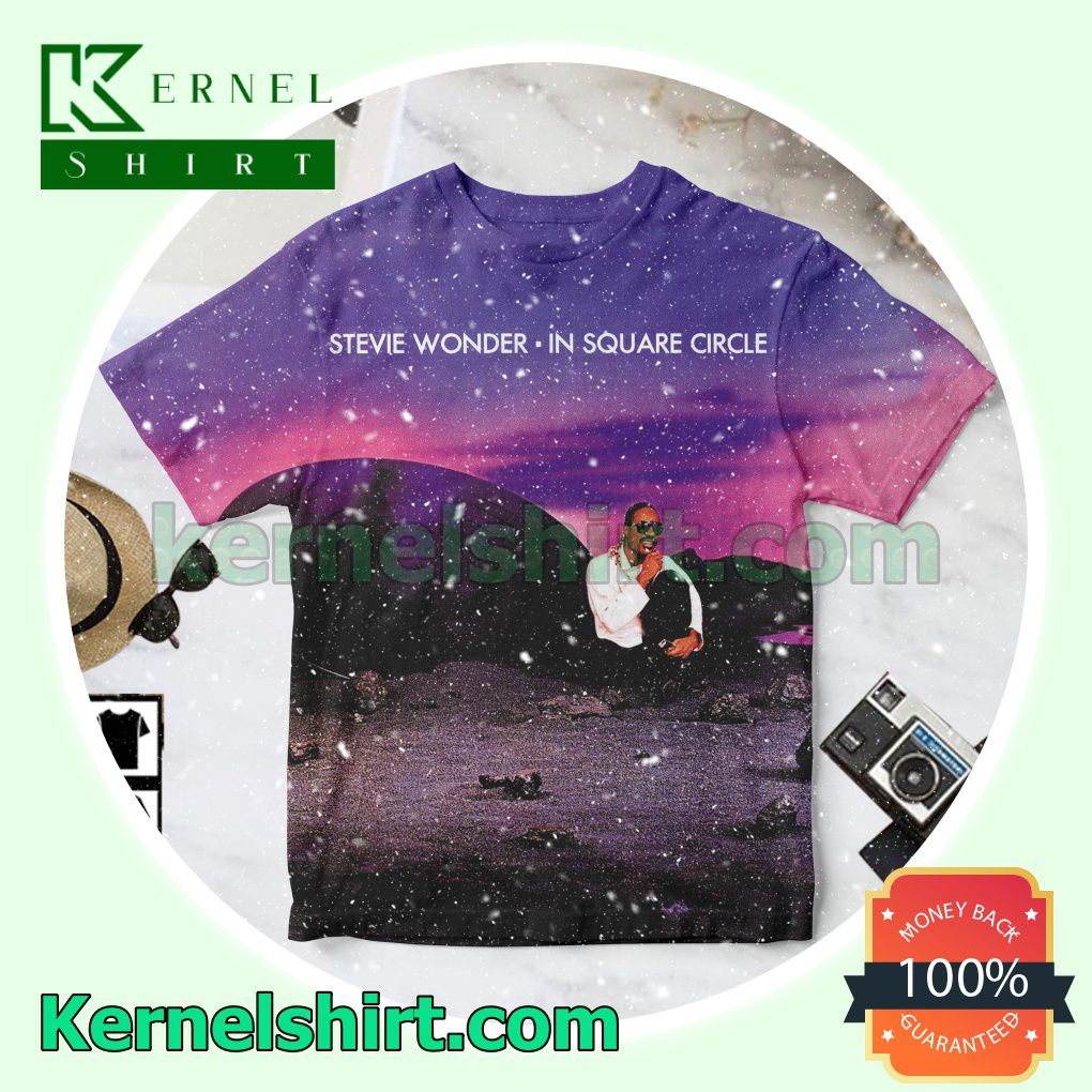 Stevie Wonder In Square Circle Album Cover Personalized Shirt