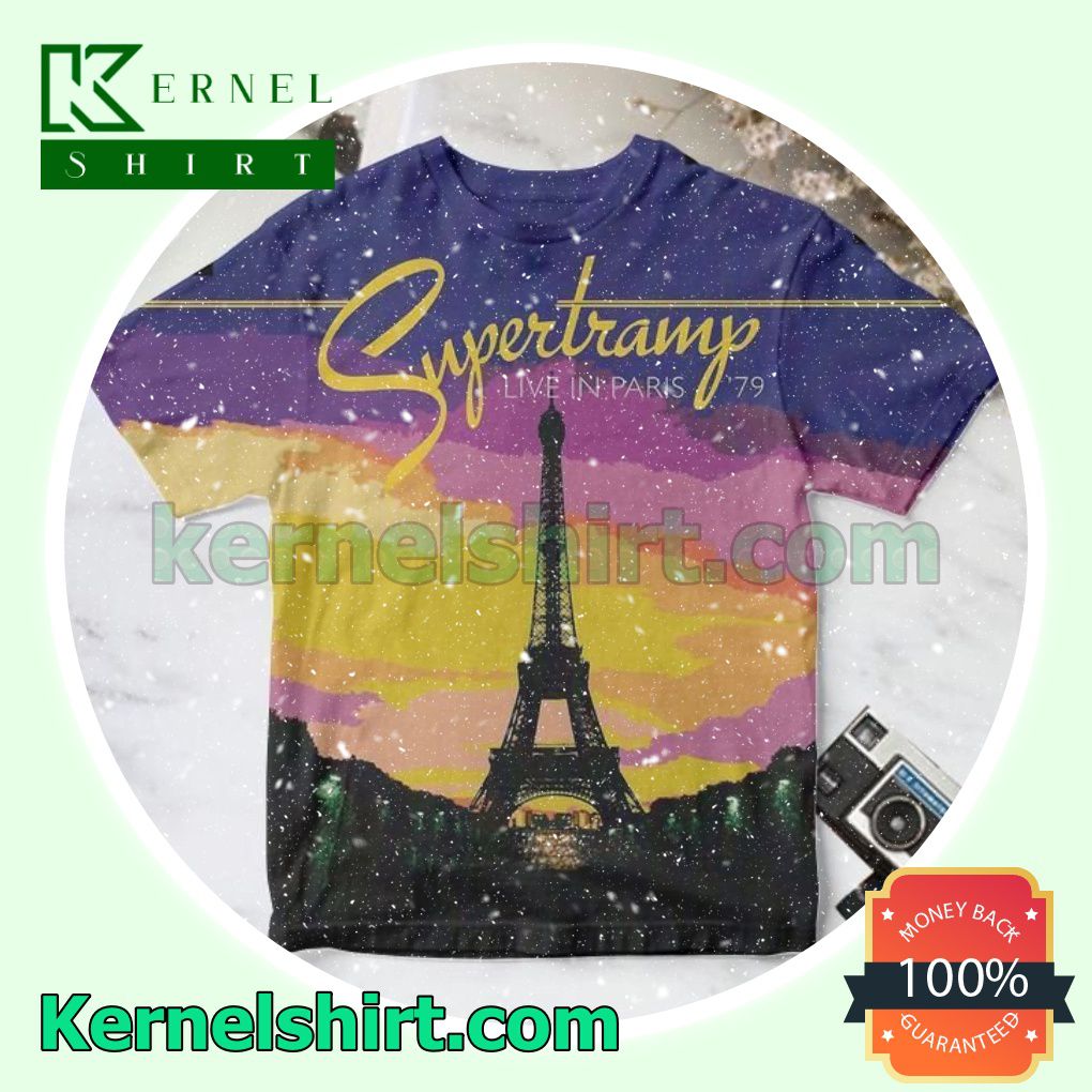 Supertramp Live In Paris '79 Album Cover Gift Shirt