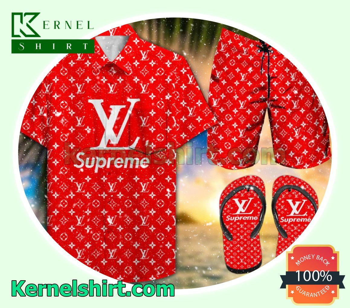 Supreme Red Hawaiian Shirt
