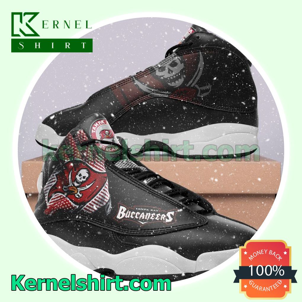 Unisex Tampa Bay Buccaneers Skull Black Nike Sneakers