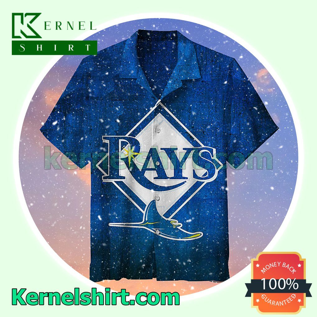 Tampa Bay Rays Logo Navy Summer Shirt