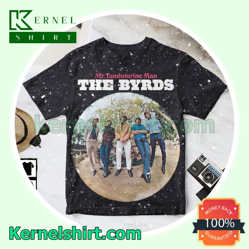 The Byrds Mr. Tambourine Man Album Cover Black Personalized Shirt