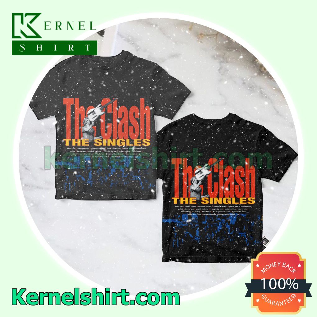 The Clash The Singles Compilation Album Cover Black Personalized Shirt
