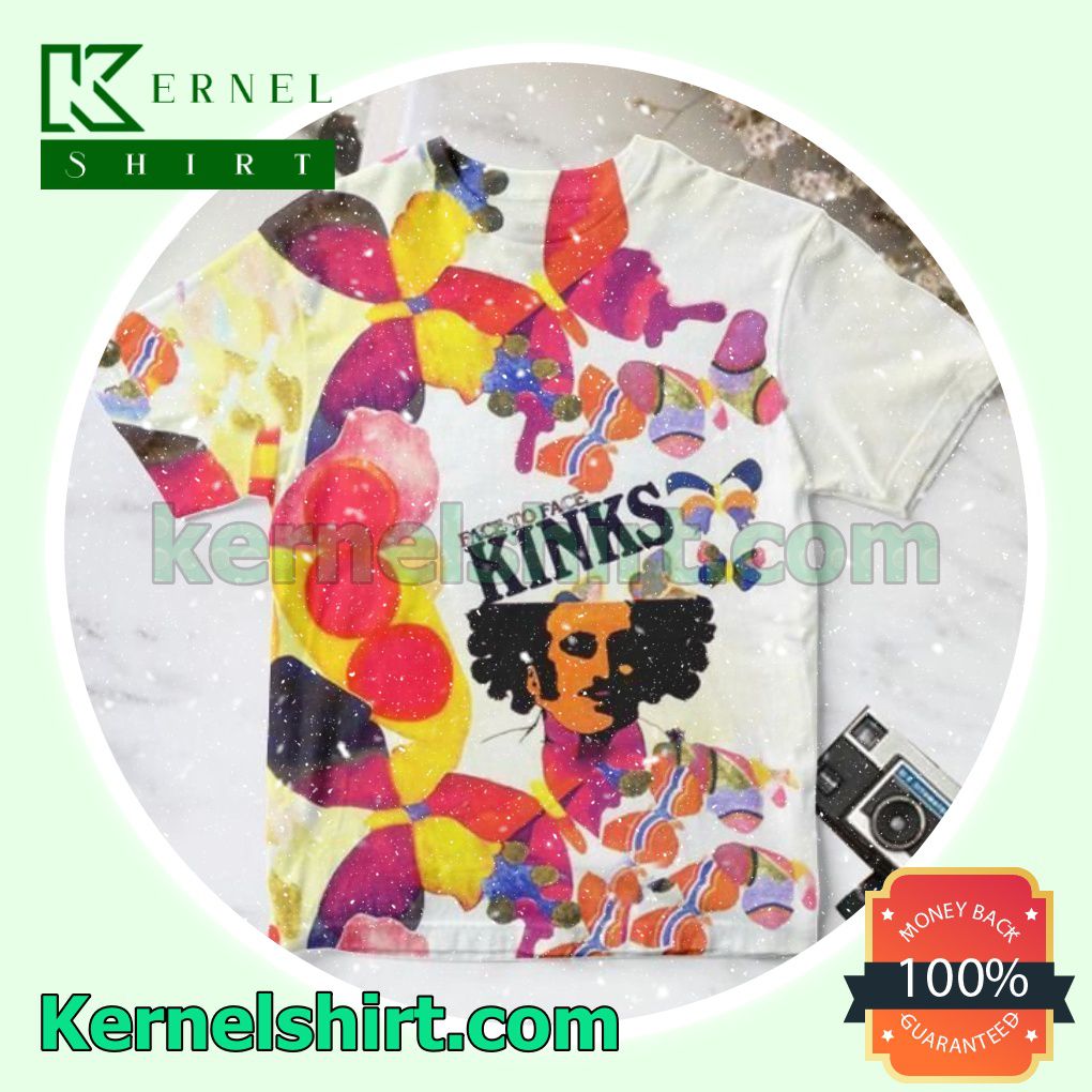 Popular The Kinks Face To Face Album Cover White Custom Shirt
