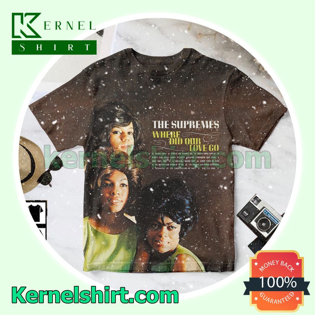 The Supremes Where Did Our Love Go Album Cover Brown Personalized Shirt