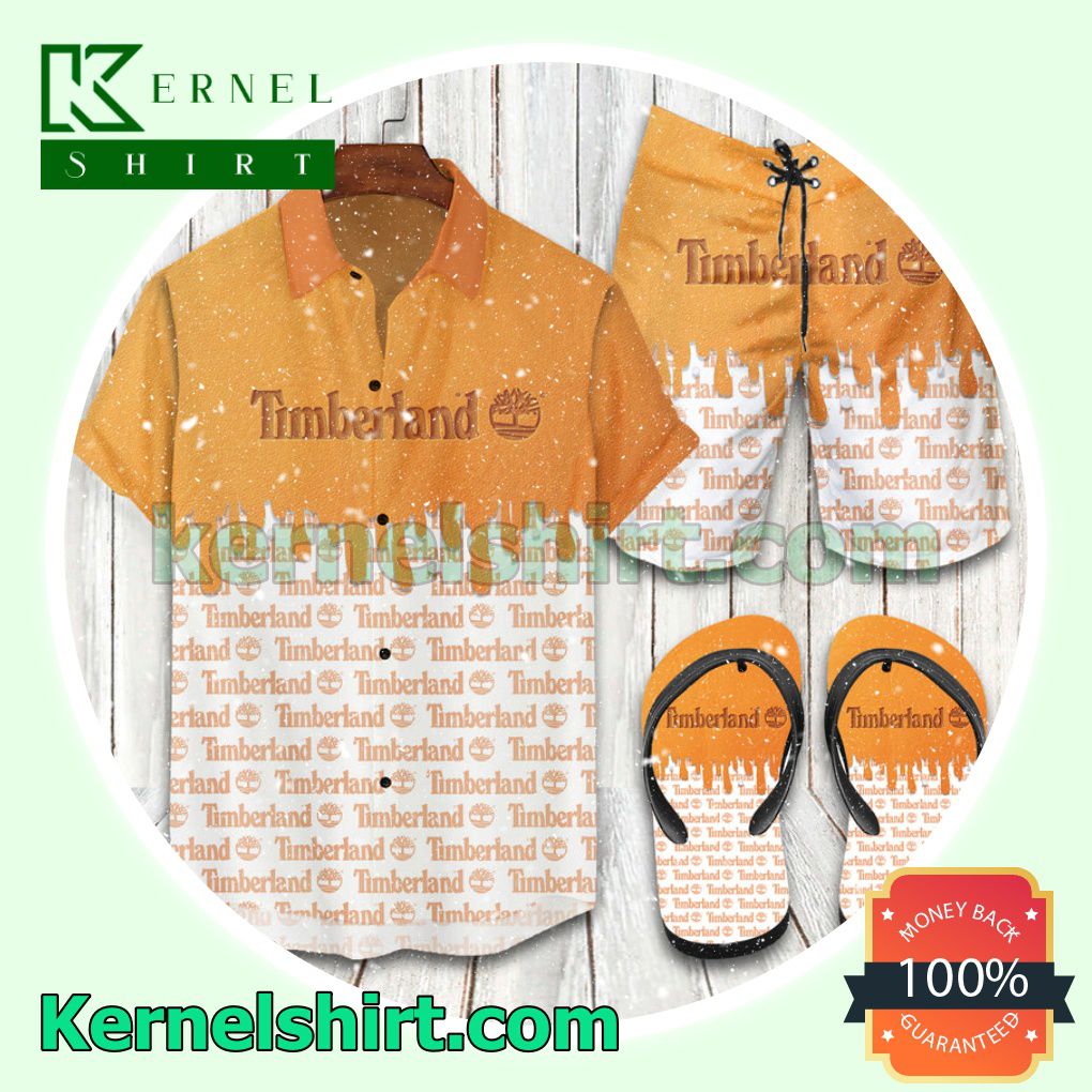 Timberland 2022 Orange Hawaiian Shirt