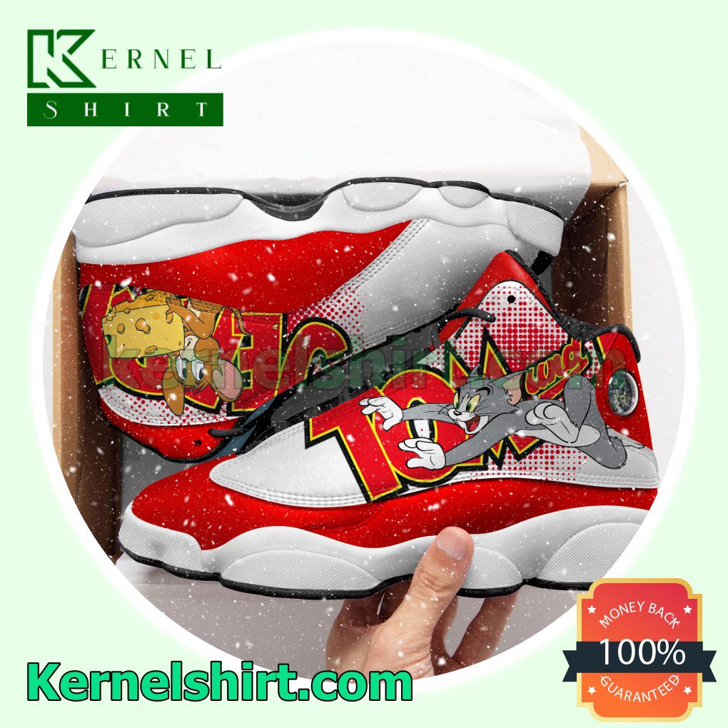 POD Tom And Jerry Red Nike Sneakers