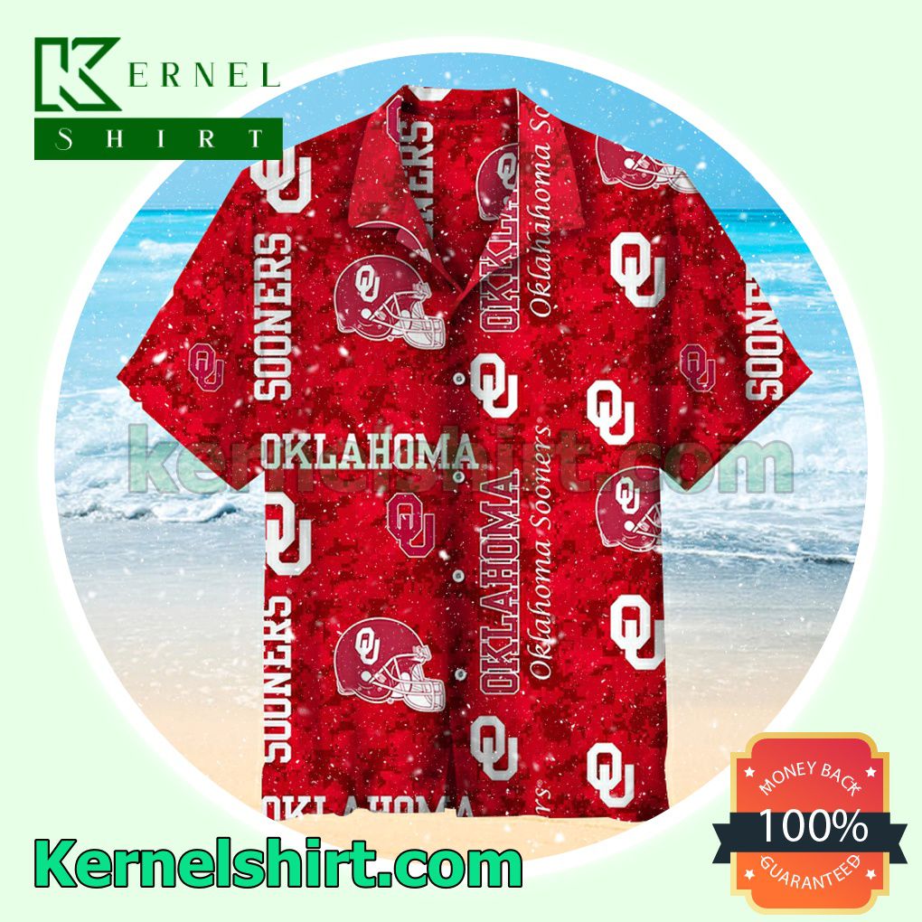 University Of Oklahoma Vintage Red Summer Shirt