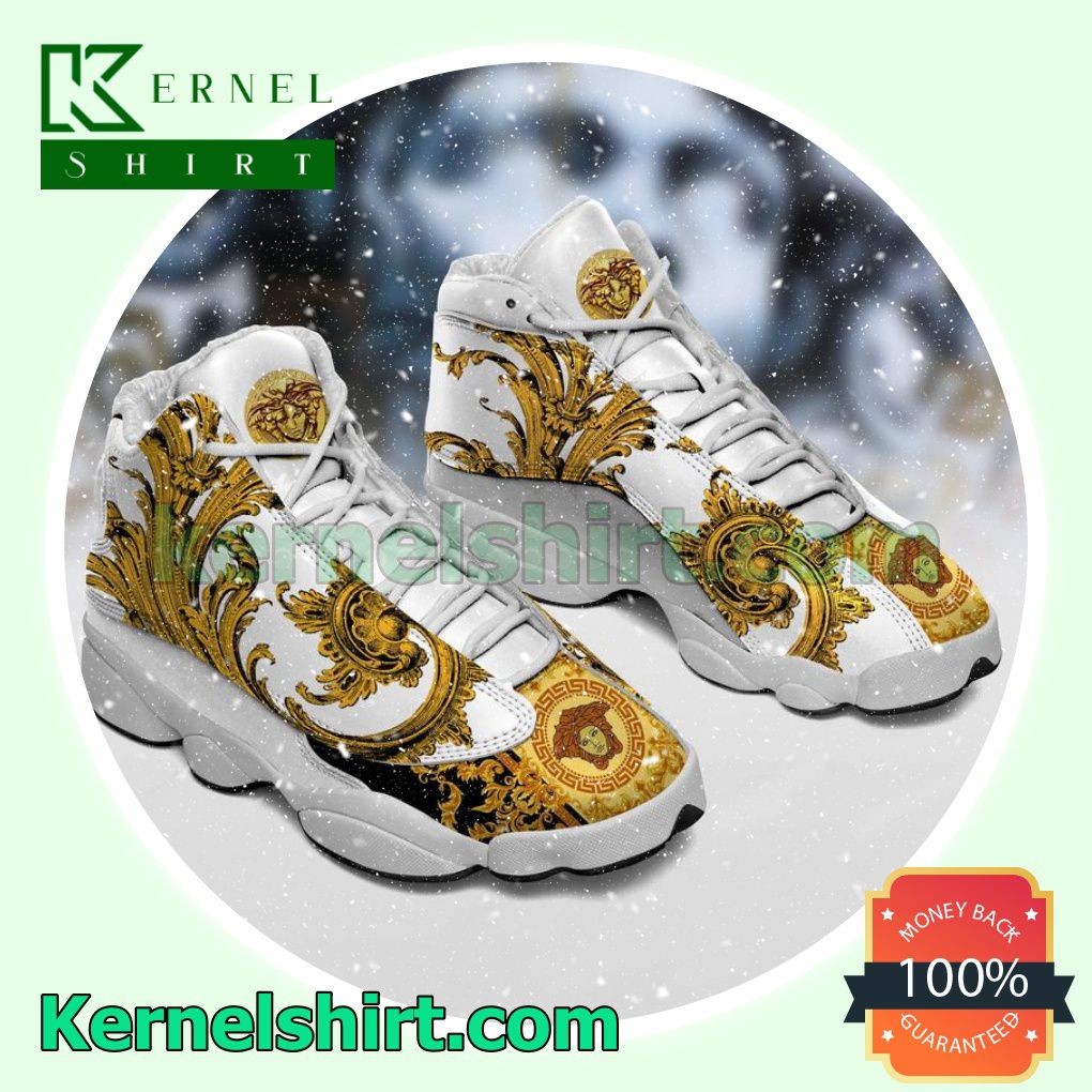 Top Rated Versace White Nike Sneakers