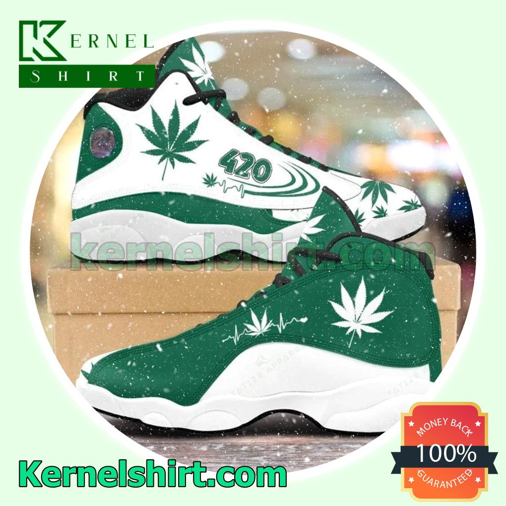 Weed Heartbeat 420 Nike Sneakers